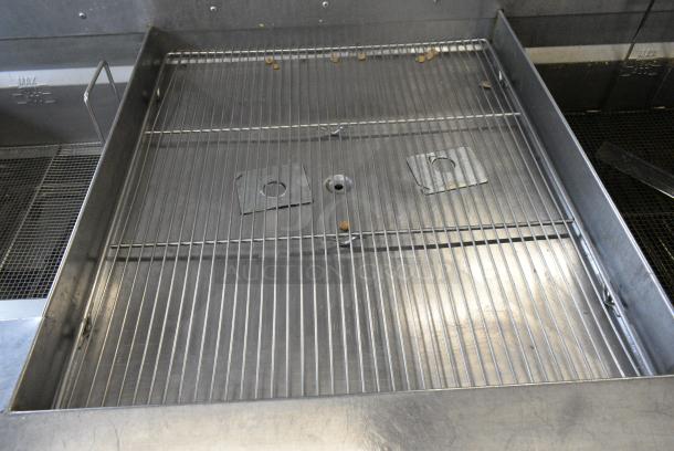 Giles EOF-24 Stainless Steel Commercial Electric Powered 3 Bay Deep Fat Fryer w/ Dumping Station on Commercial Casters. 480 Volts, 3 Phase. - Image 6 of 14