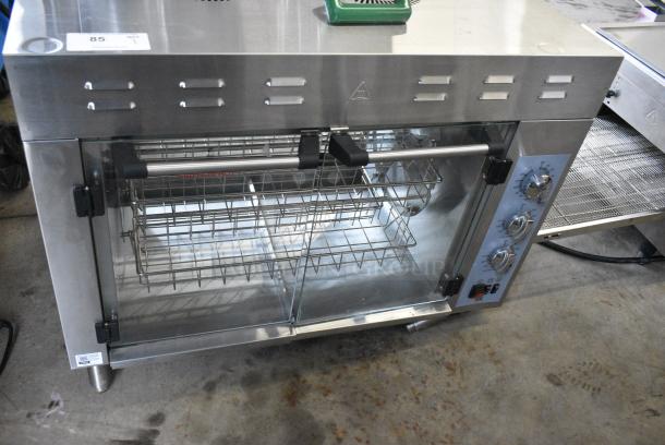 BRAND NEW SCRATCH AND DENT! Cooking Performance Group CPG 351CROE415D Stainless Steel Commercial Countertop Electric Powered Rotisserie Oven. 240 Volts, 1 Phase. - Image 1 of 6