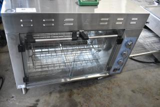BRAND NEW SCRATCH AND DENT! Cooking Performance Group CPG 351CROE415D Stainless Steel Commercial Countertop Electric Powered Rotisserie Oven. 240 Volts, 1 Phase.
