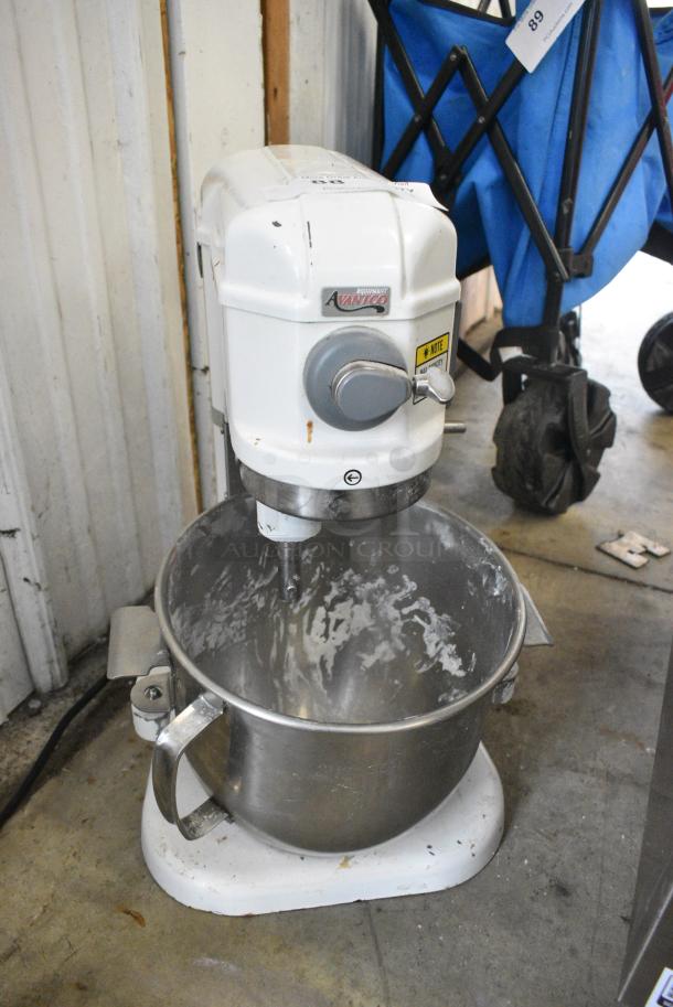 Avantco 177MIX8WH Metal Countertop 8 Quart Planetary Dough Mixer w/ Stainless Steel Mixing Bowl. 120 Volts, 1 Phase. Tested and Working! - Image 2 of 6