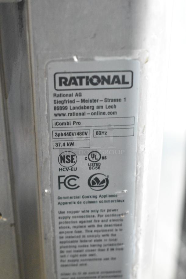 2 2021 Rational LM100EE.AXXXX/LM100CE.AXXXX iCombi Pro Stainless Steel Commercial Electric Powered Combi Convection Oven. 440 Volts, 3 Phase. 2 Times Your Bid! - Image 10 of 11