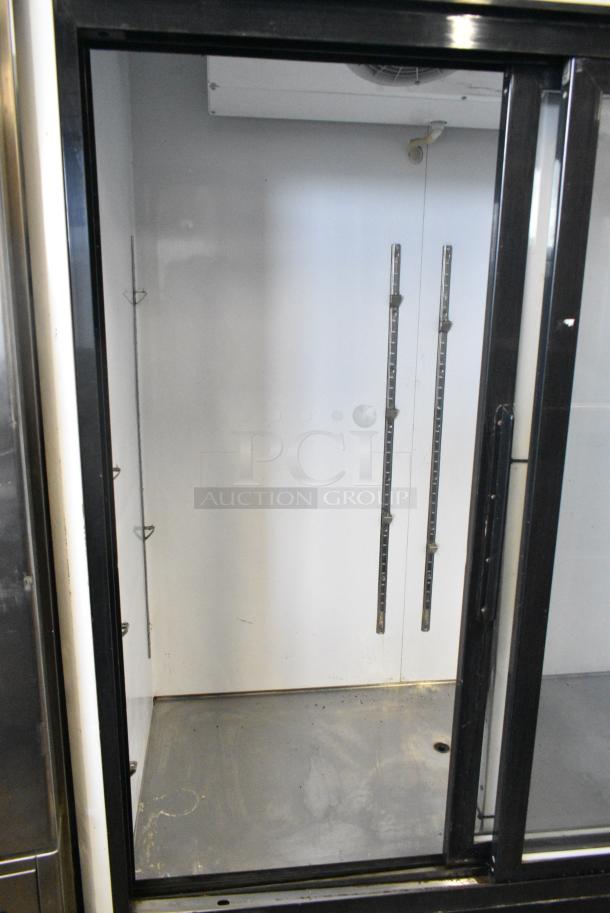 2016 Migali C-49RS Metal Commercial 2 Door Reach In Cooler Merchandiser on Commercial Casters. 115 Volts, 1 Phase. Tested and Powers On But Does Not Get Cold - Image 3 of 6