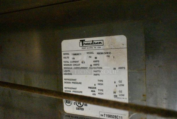 Traulsen RBC50-ZWM12 Stainless Steel Commercial Undercounter Smart Chill Blast Chiller on Commercial Casters. 115 Volts, 1 Phase. Tested and Working! - Image 8 of 8