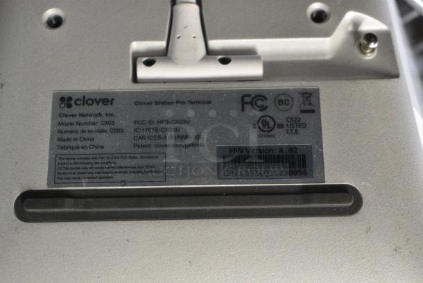 Clover S503 POS Monitor w/ Clover C503 Pro Terminal Monitor and Clover P500 Receipt Printer, - Image 7 of 9