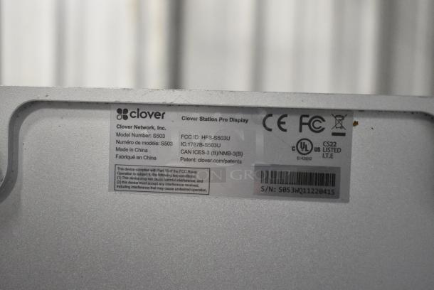 Clover S503 POS Monitor w/ Clover C503 Pro Terminal Monitor and Clover P500 Receipt Printer, - Image 9 of 9