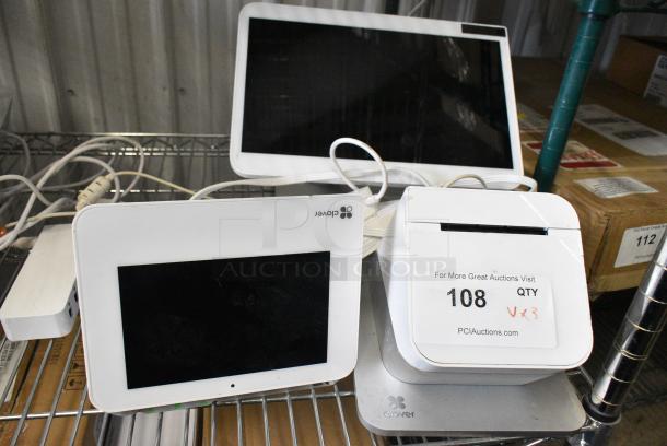 Clover S503 POS Monitor w/ Clover C503 Pro Terminal Monitor and Clover P500 Receipt Printer, - Image 1 of 9