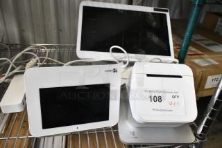 Clover S503 POS Monitor w/ Clover C503 Pro Terminal Monitor and Clover P500 Receipt Printer,