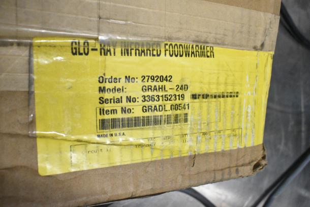 BRAND NEW IN BOX! Hatco Glo-ray GRAHL-24D Metal Commercial Warming Strip. 120 Volts, 1 Phase. - Image 3 of 5