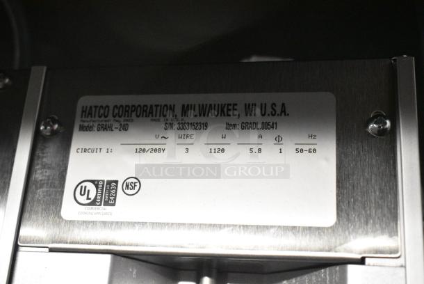 BRAND NEW IN BOX! Hatco Glo-ray GRAHL-24D Metal Commercial Warming Strip. 120 Volts, 1 Phase. - Image 5 of 5