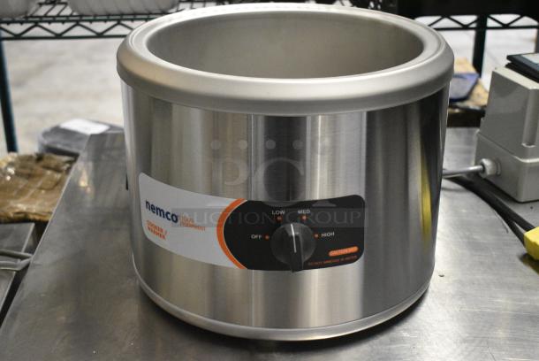 BRAND NEW IN BOX! 2022 Nemco 6103A Stainless Steel Commercial Countertop Soup Kettle Food Warmer. 120 Volts, 1 Phase. Tested and Working! - Image 1 of 7