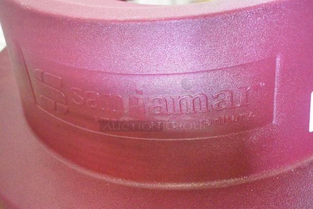 BRAND NEW SCRATCH AND DENT! San Jamar KA5500 KatchAll Magnetic Flatware Retriever Trash Can Lid - Image 3 of 6