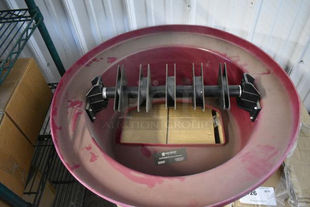 BRAND NEW SCRATCH AND DENT! San Jamar KA5500 KatchAll Magnetic Flatware Retriever Trash Can Lid - Image 5 of 6