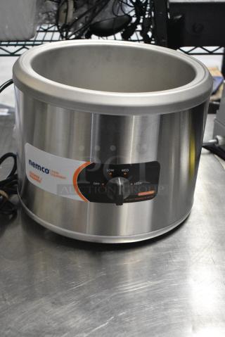 BRAND NEW IN BOX! 2022 Nemco 6103A Stainless Steel Commercial Countertop Soup Kettle Food Warmer. 120 Volts, 1 Phase. Tested and Working!
