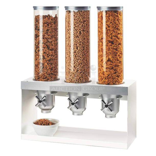 BRAND NEW! 3598-3-55 Luxe Turn & Serve Cereal Dispenser, 27" Height, 20.5" Width, 7.25" Length, Stainless Steel - Image 1 of 4