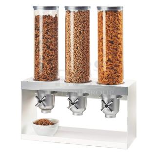 BRAND NEW! 3598-3-55 Luxe Turn & Serve Cereal Dispenser, 27" Height, 20.5" Width, 7.25" Length, Stainless Steel