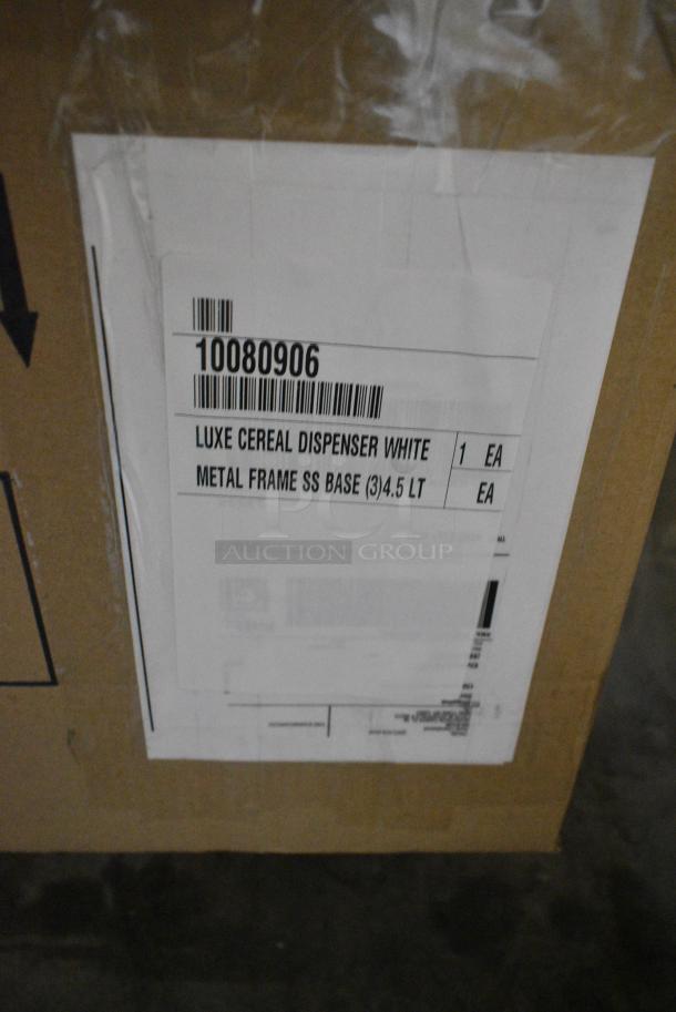 BRAND NEW! 3598-3-55 Luxe Turn & Serve Cereal Dispenser, 27" Height, 20.5" Width, 7.25" Length, Stainless Steel - Image 4 of 4