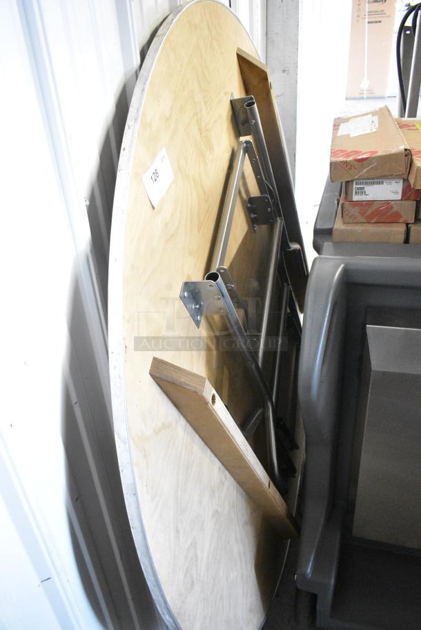 BRAND NEW SCRATCH AND DENT! Round Folding Table. - Image 2 of 4