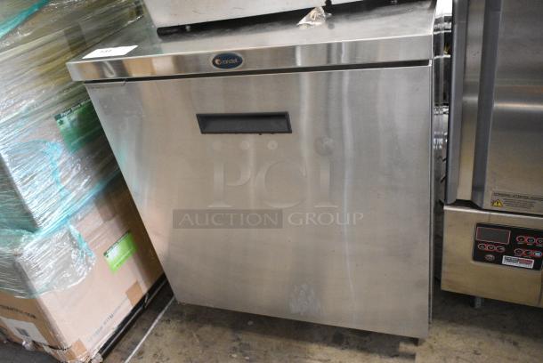 Randell 9404-7 Stainless Steel Commercial Single Door Undercounter Cooler on Commercial Casters. 115 Volts, 1 Phase. Tested and Working! - Image 1 of 6