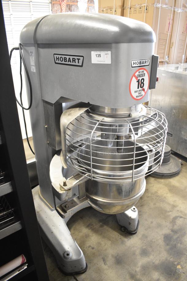 Hobart Legacy HL800 Metal Commercial Floor Style 80 Quart Planetary Dough Mixer w/ Bowl Guard and Stainless Steel Mixing Bowl (not 80 quart). 200-240 Volts, 3 Phase. - Image 2 of 8