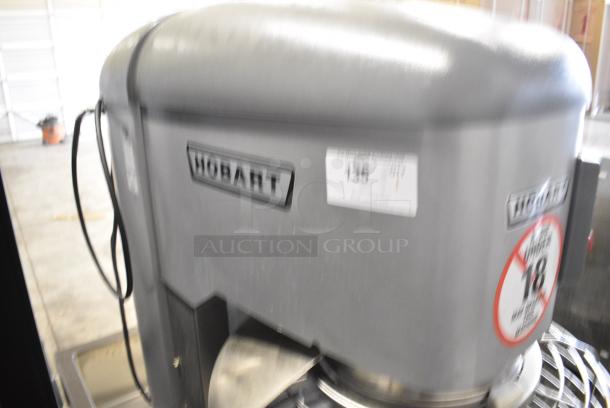 Hobart Legacy HL800 Metal Commercial Floor Style 80 Quart Planetary Dough Mixer w/ Bowl Guard and Stainless Steel Mixing Bowl (not 80 quart). 200-240 Volts, 3 Phase. - Image 3 of 8