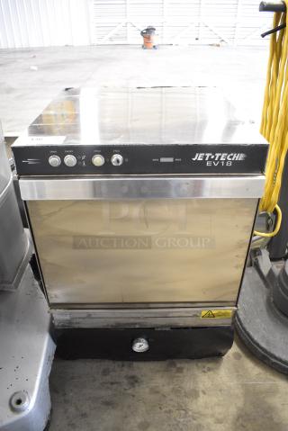 Jet Tech EV18 Stainless Steel Commercial Undercounter Dishwasher. 208-240 Volts, 1 Phase.