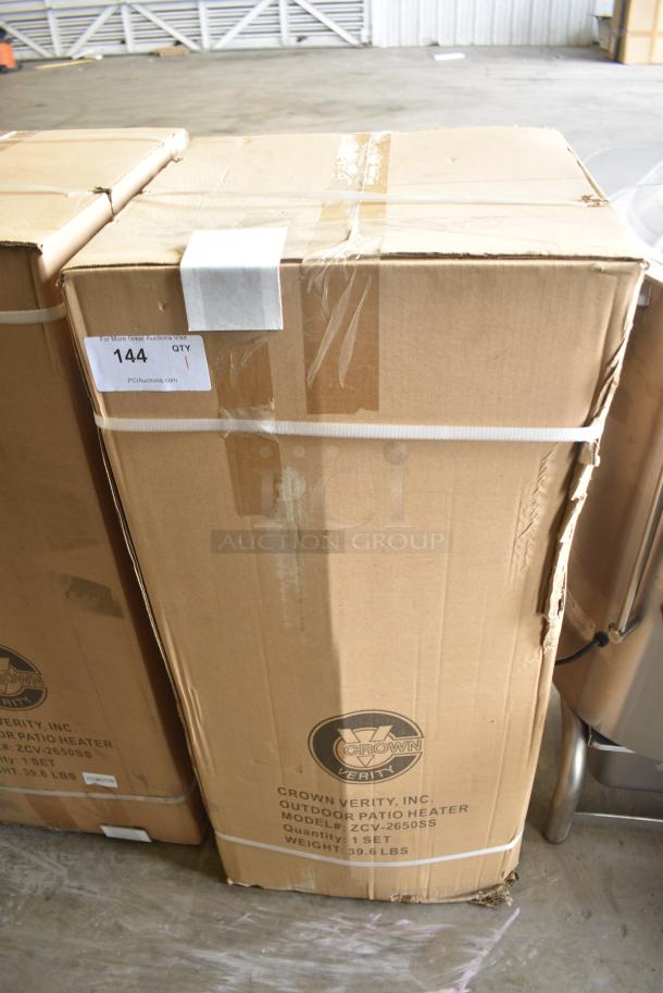 BRAND NEW IN BOX! Crown Verity ZCV-2650SS Stainless Steel Outdoor Patio Heater. - Image 2 of 6