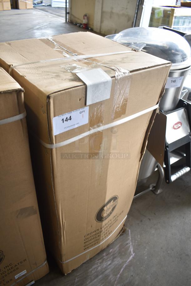 BRAND NEW IN BOX! Crown Verity ZCV-2650SS Stainless Steel Outdoor Patio Heater. - Image 3 of 6