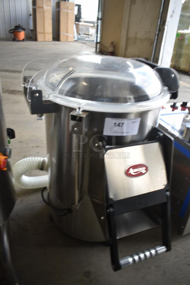 BRAND NEW SCRATCH AND DENT! Avantco 177PPC22 Stainless Steel Commercial Potato Peeler. 120 Volts, 1 Phase. Tested and Working! - Image 2 of 8