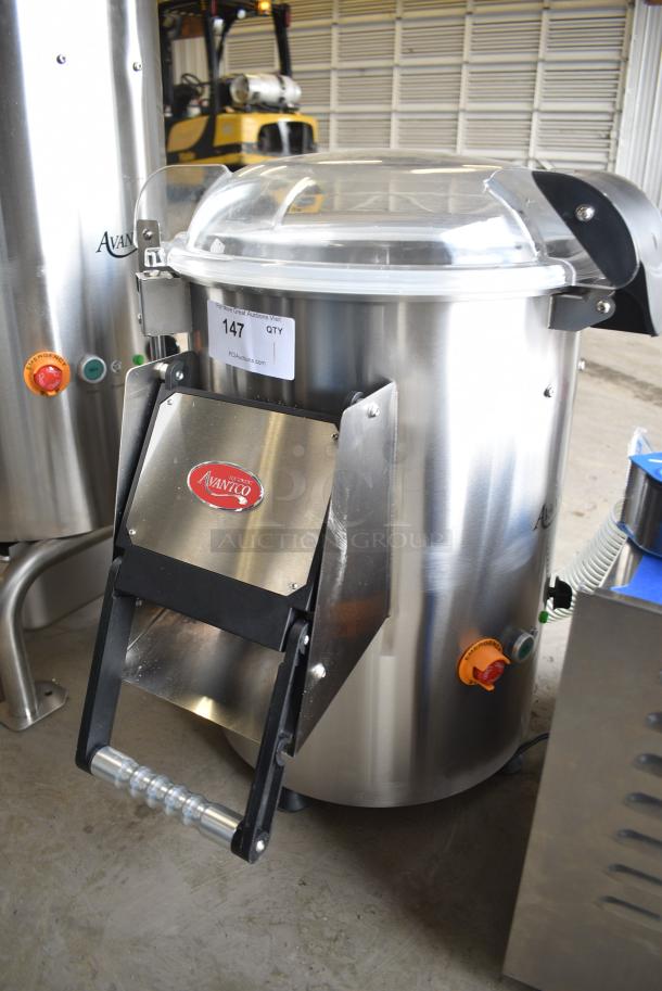 BRAND NEW SCRATCH AND DENT! Avantco 177PPC22 Stainless Steel Commercial Potato Peeler. 120 Volts, 1 Phase. Tested and Working! - Image 3 of 8