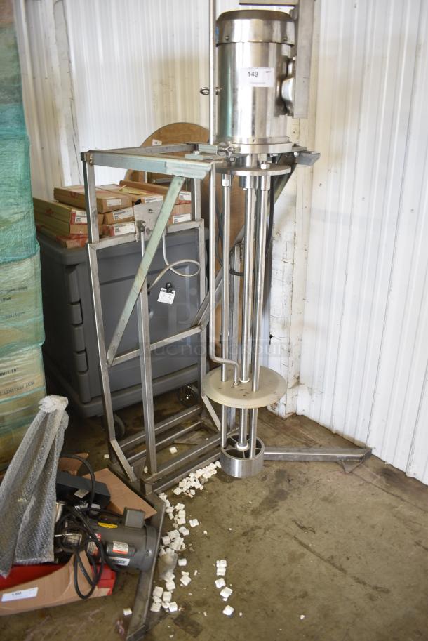 Arde-Barinco CJ-50-P Metal Commercial Floor Style Reversible Homogenizer 33" Immersion. 250 Volts. - Image 2 of 7