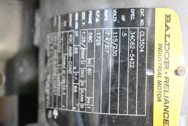 Thomsen CL3504 Motor w/ Extra Pieces. 115/230 Volts, 1 Phase. - Image 7 of 10