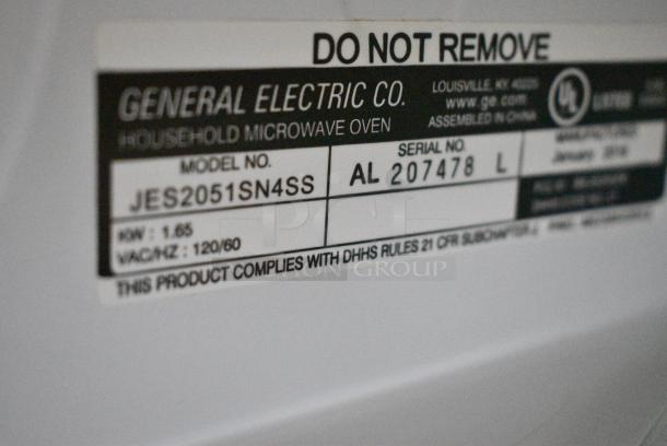 General Electric GE JES2051SN4SS Microwave Oven. 120 Volts, 1 Phase. - Image 5 of 6
