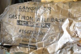 BRAND NEW IN BOX! 164TS1000 Lancaster Table & Seating 10" Cast Iron Table Base Spider