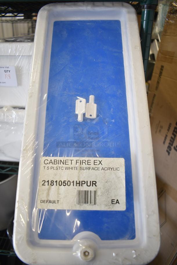 4 BRAND NEW!  21810501HPUR White Fire Extinguisher Cabinet. 4 Times Your Bid! - Image 3 of 3