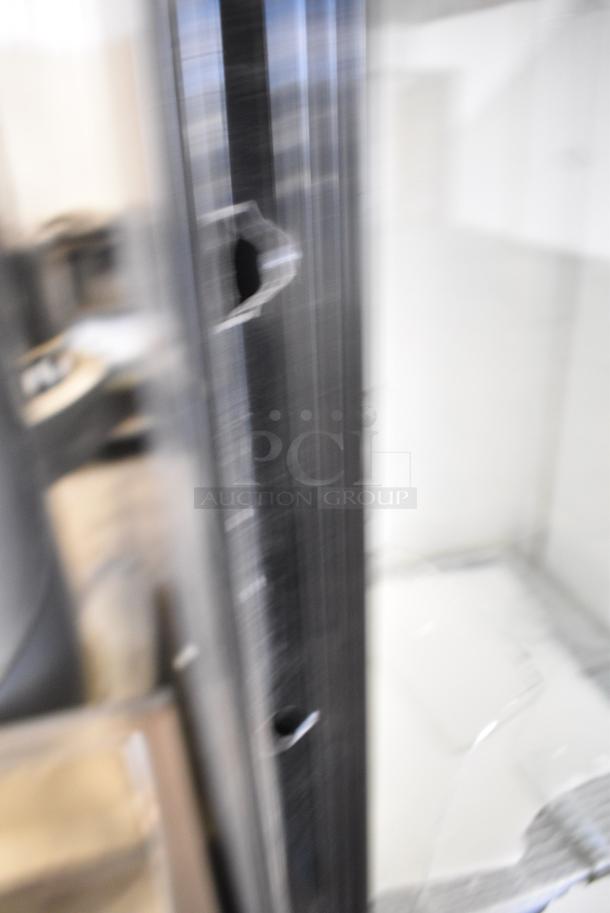 BRAND NEW SCRATCH AND DENT! 2024 KoolMore MDR-1GD-23C Metal Commercial Single Door Reach In Cooler Merchandiser. See Pictures for Broken Glass. 115 Volts, 1 Phase. Tested and Working! - Image 6 of 9