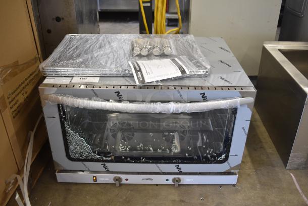 BRAND NEW SCRATCH AND DENT! 2024 KoolMore KM-CTCO-44 Stainless Steel Countertop Electric Powered Convection Oven. See Pictures for Broken Glass. 208/240 Volts, 1 Phase. - Image 1 of 8