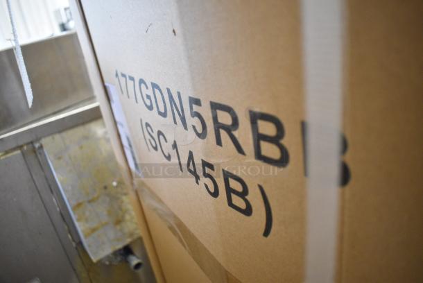 BRAND NEW IN BOX! Galaxy 177GDN5RBB Metal Commercial Single Door Reach In Cooler Merchandiser with Red, White, and Blue LED Lighting. 110-120 Volts, 1 Phase. - Image 8 of 8