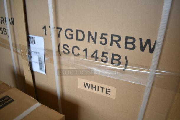 BRAND NEW IN BOX! Galaxy 177GDN5RBW Metal Commercial Single Door Reach In Cooler Merchandiser with Red, White, and Blue LED Lighting. 110-120 Volts, 1 Phase - Image 3 of 3