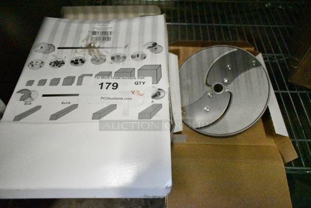 3 BRAND NEW SCRATCH AND DENT! Robot Coupe Food Processor Blades Including 28064W 1/8" Slicing Disc. 3 Times Your Bid! - Image 1 of 6