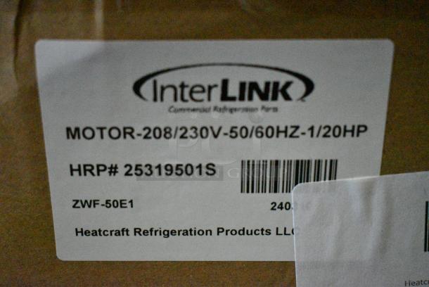 2 BRAND NEW! Items Including 39725319501 Heatcraft 25319501 Evaporator Fan Motor and 39725317901 Heatcraft 25317901S Motor - 230V. 2 Times Your Bid! - Image 3 of 6