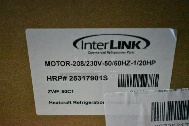 2 BRAND NEW! Items Including 39725319501 Heatcraft 25319501 Evaporator Fan Motor and 39725317901 Heatcraft 25317901S Motor - 230V. 2 Times Your Bid! - Image 4 of 6