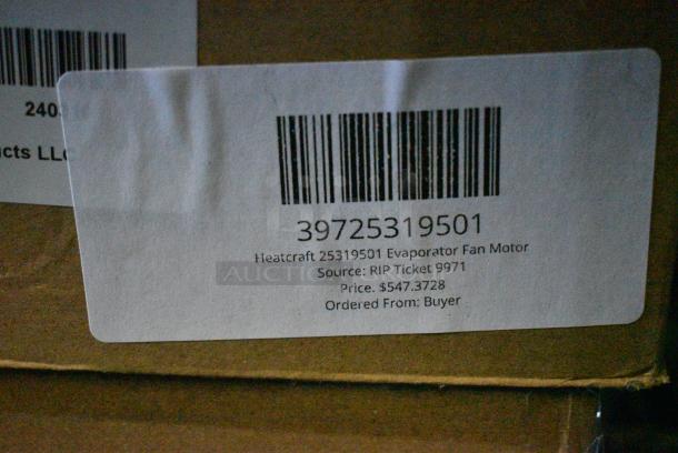 2 BRAND NEW! Items Including 39725319501 Heatcraft 25319501 Evaporator Fan Motor and 39725317901 Heatcraft 25317901S Motor - 230V. 2 Times Your Bid! - Image 5 of 6