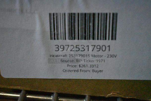 2 BRAND NEW! Items Including 39725319501 Heatcraft 25319501 Evaporator Fan Motor and 39725317901 Heatcraft 25317901S Motor - 230V. 2 Times Your Bid! - Image 6 of 6