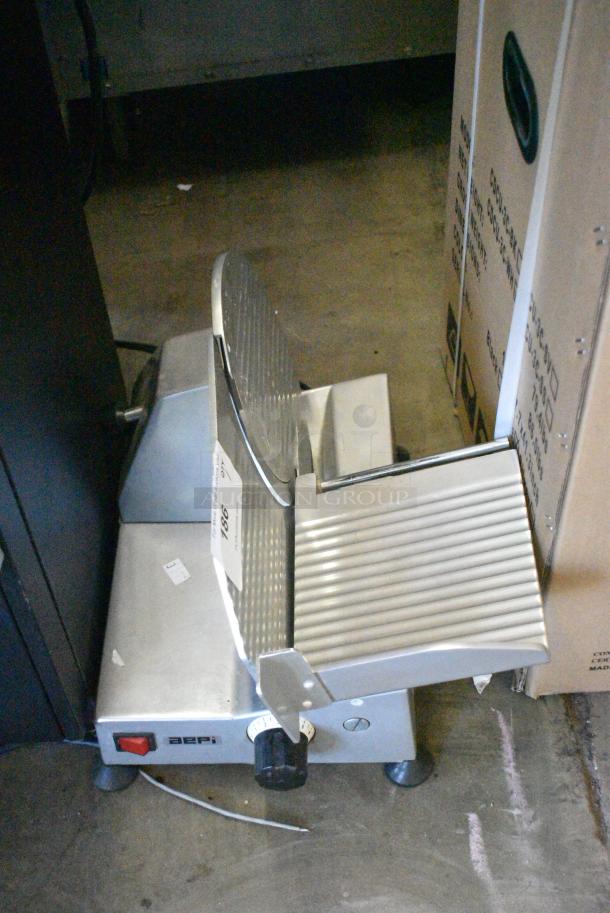 Aepi Metal Commercial Countertop Meat Slicer. 220 Volts. Tested and Working! - Image 2 of 8