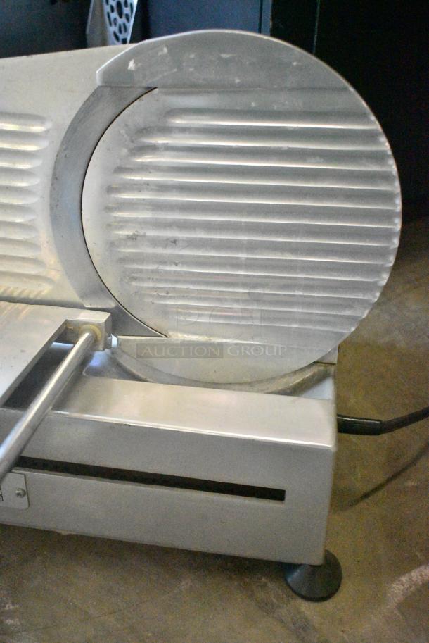 Aepi Metal Commercial Countertop Meat Slicer. 220 Volts. Tested and Working! - Image 3 of 8