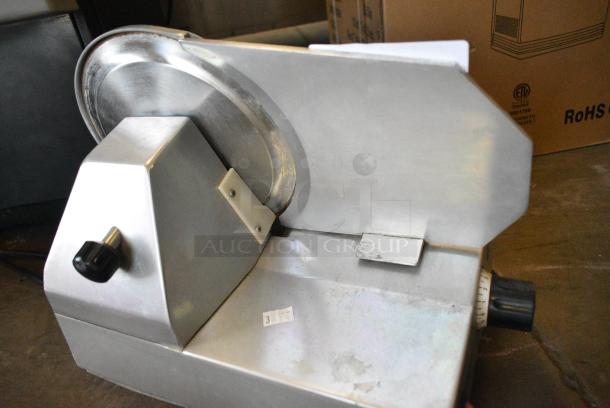 Aepi Metal Commercial Countertop Meat Slicer. 220 Volts. Tested and Working! - Image 5 of 8