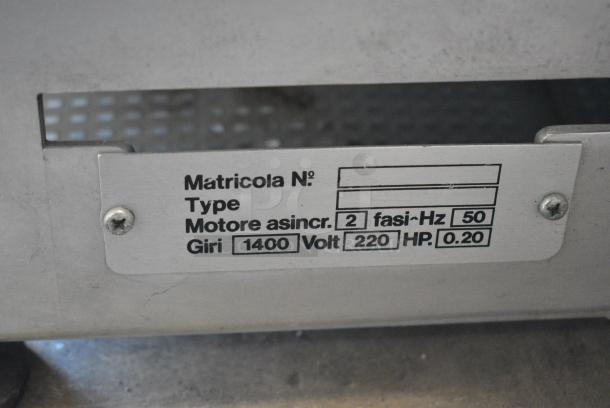Aepi Metal Commercial Countertop Meat Slicer. 220 Volts. Tested and Working! - Image 8 of 8