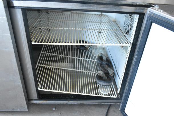 True TPP-67 Stainless Steel Commercial 2 Door Work Top Cooler. 115 Volts, 1 Phase. Tested and Powers On But Does Not Get Cold - Image 2 of 6