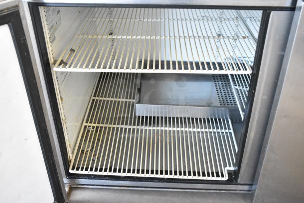 True TPP-67 Stainless Steel Commercial 2 Door Work Top Cooler. 115 Volts, 1 Phase. Tested and Powers On But Does Not Get Cold - Image 3 of 6