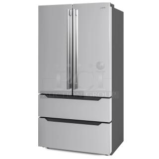 BRAND NEW IN BOX! KoolMore RERFDSS-22C 22.5 Cu. ft. French Door Refrigerator, Deep Freezer, 4 Door Stainless-Steel Fridge. Tested and Walking!